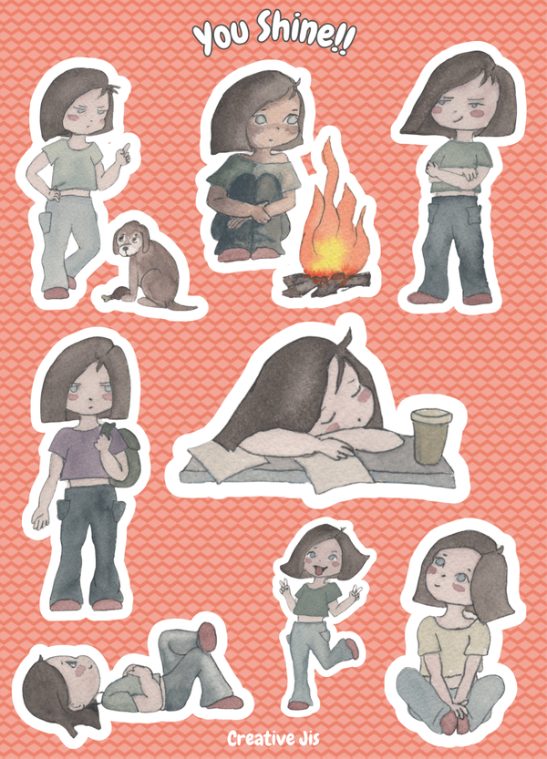 Stickervel "You Shine!!"