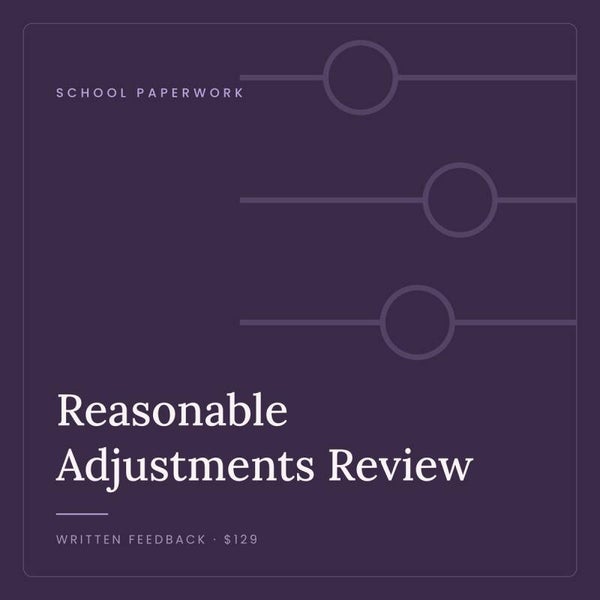 Reasonable Adjustments Review