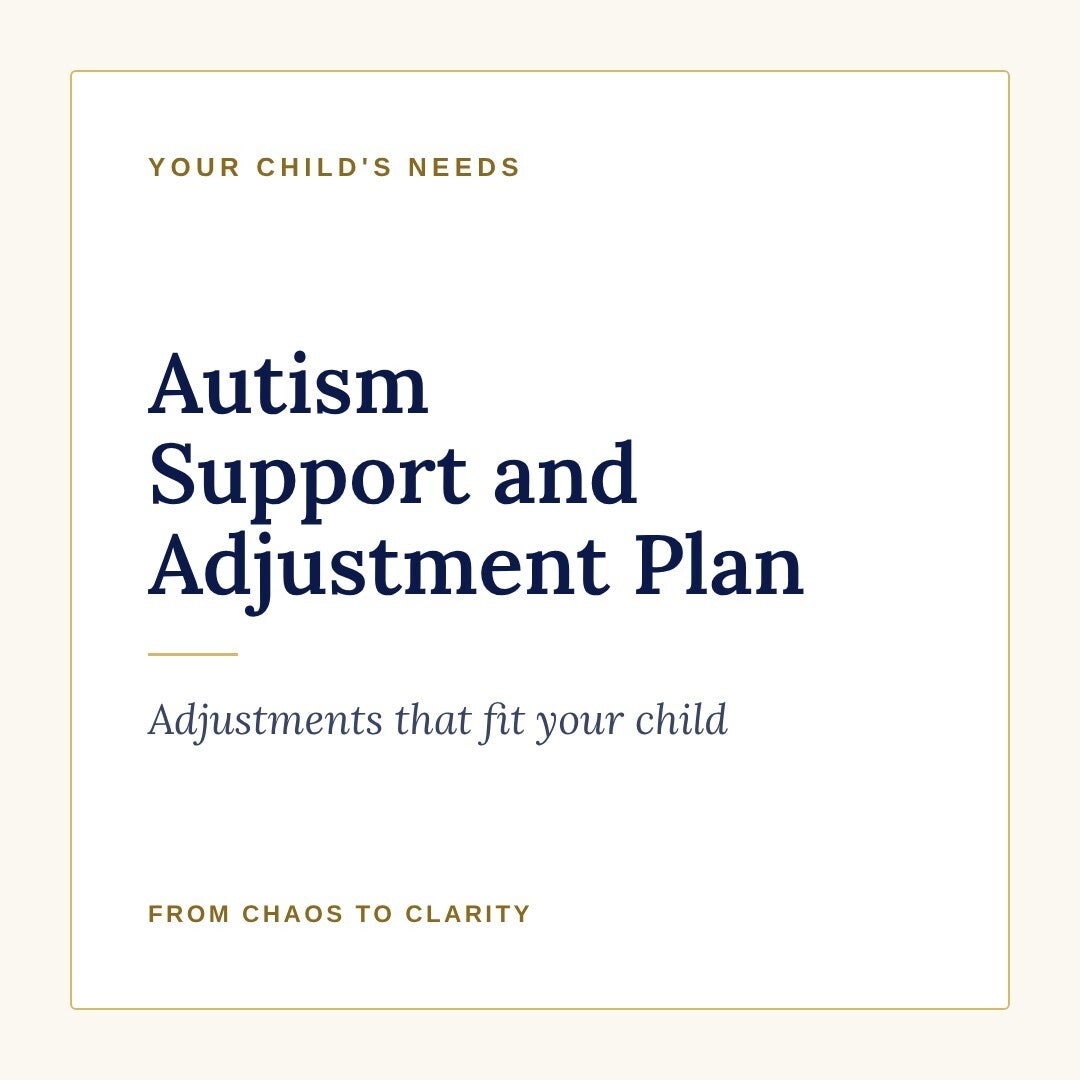 Autism Support and Adjustment Plan