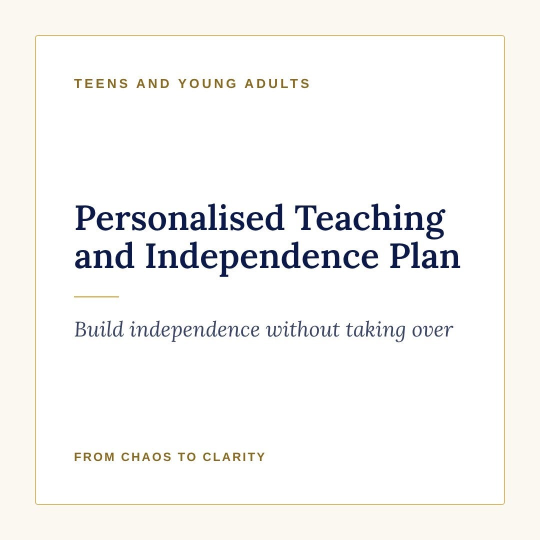 Personalised Teaching & Independence Plan