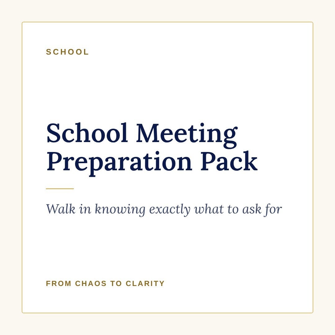 School Meeting Preparation Pack