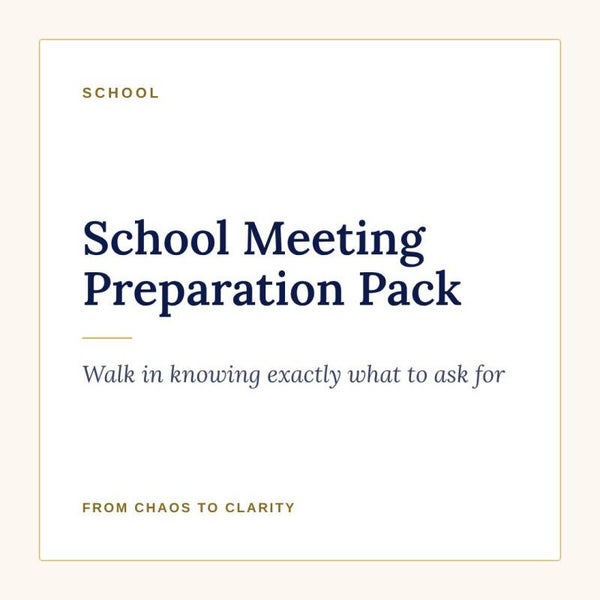 School Meeting Preparation Pack