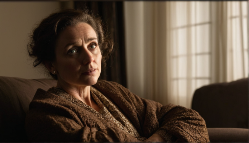 Emorionele vrouw.