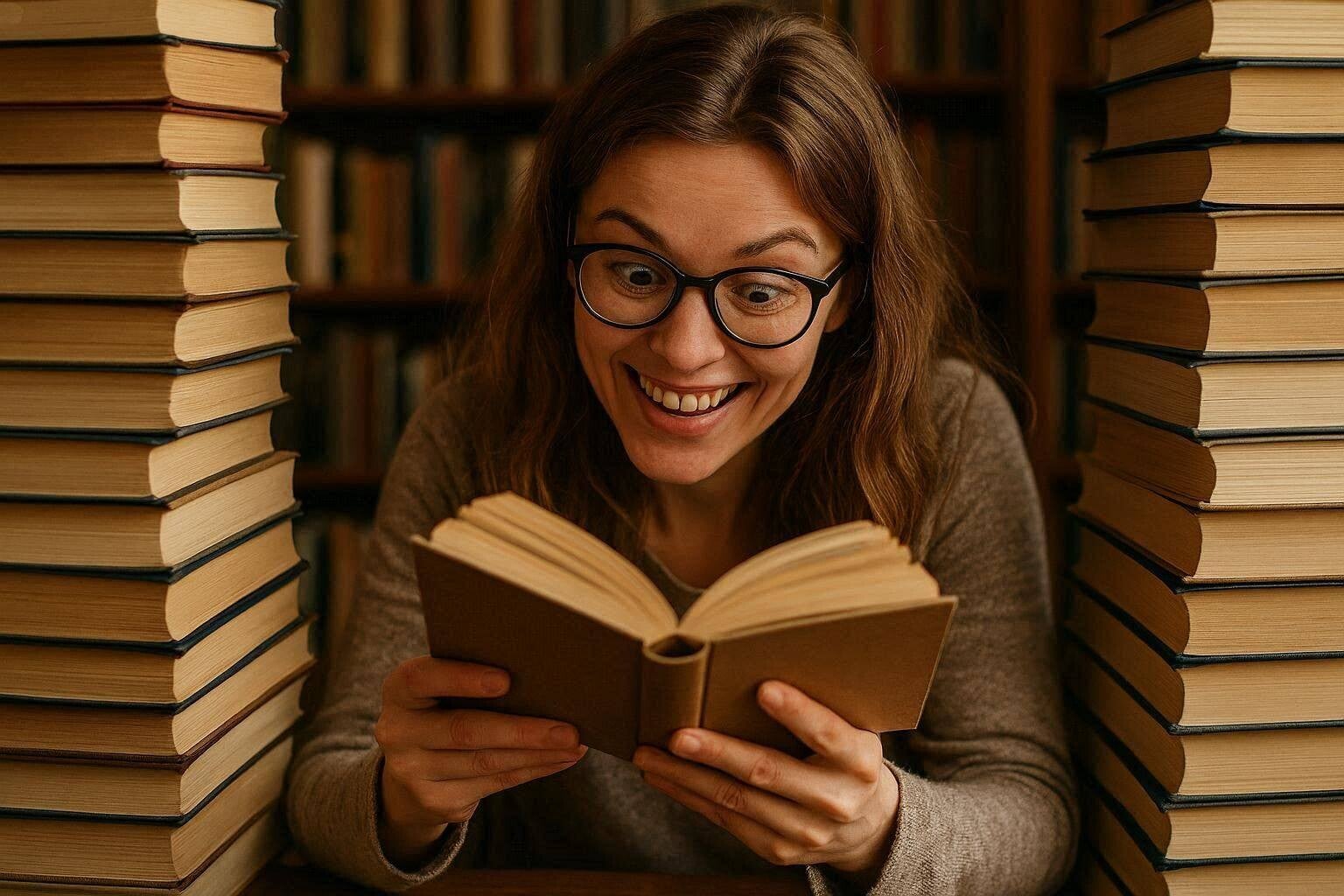 Vrouw die leest.