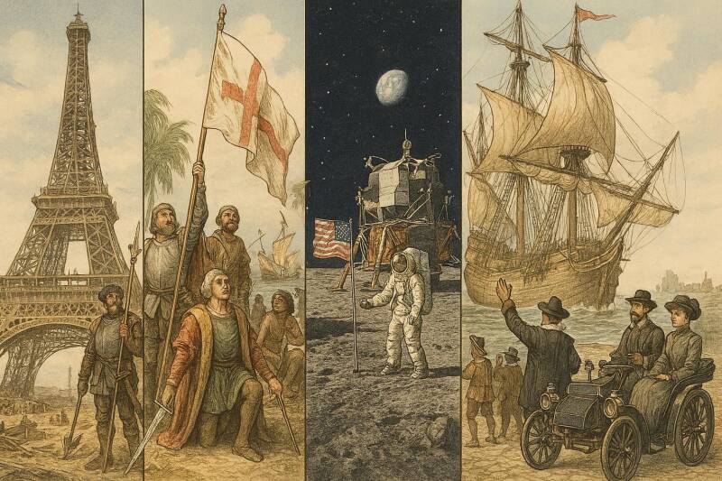 Afbeelding van historische gebeurtenissen.