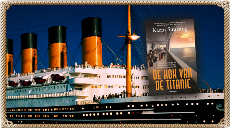 Boek De kok van de Titanic van Karin Sitalsing. 