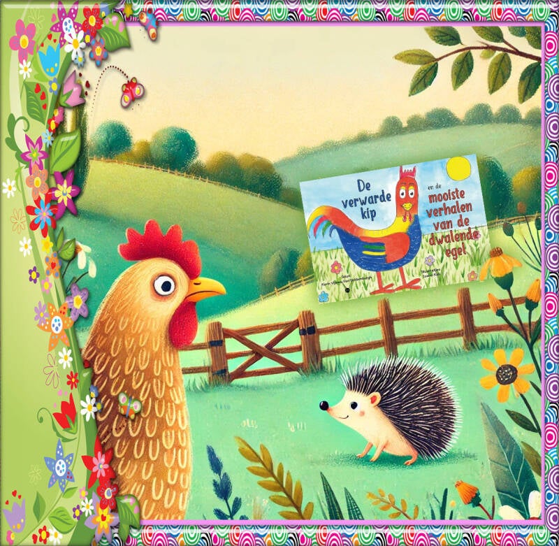 Boek De verwarde kip van Karin Vijsma-van Dobbenburgh.