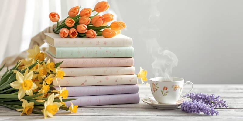 een-stapel-boeken-in-zachte-lentekleuren-met-subtiele-patronen__omringd-door-tulpen-narcissen-en-blauwe-druifjes__een-kopje-thee-op-een-houten-tafel__zacht-licht-en-een-lichte-achtergrond-voor-een-frisse-serene-sfeer-standard.jpg