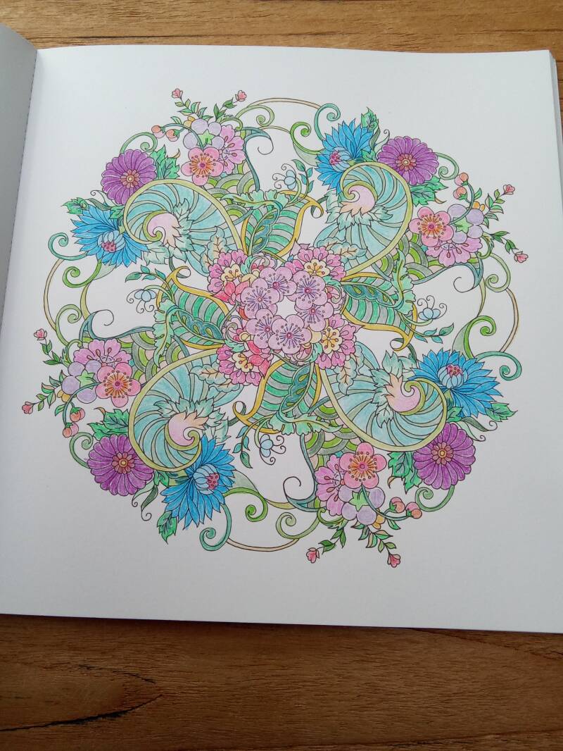 Kleurplaat mandala uit Masja's mandala's deel 2.