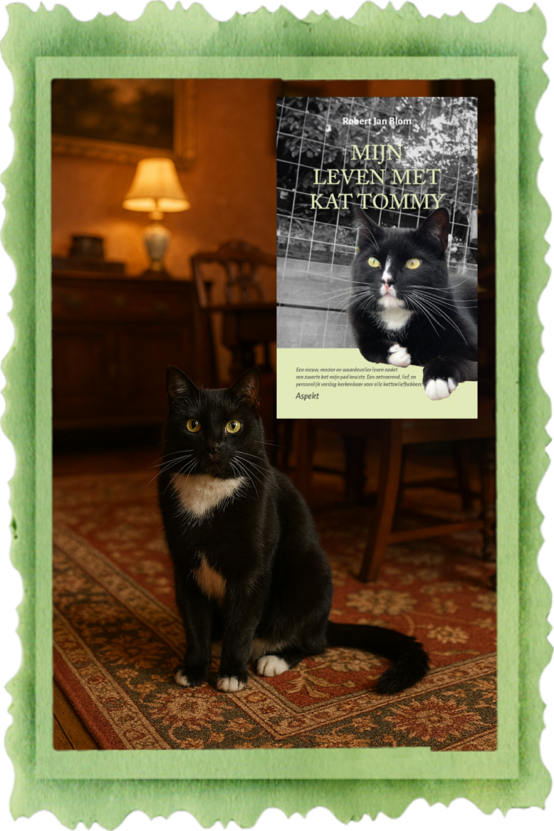 Boek Mijn leven met kat Tommy van Robert Jan Blom.