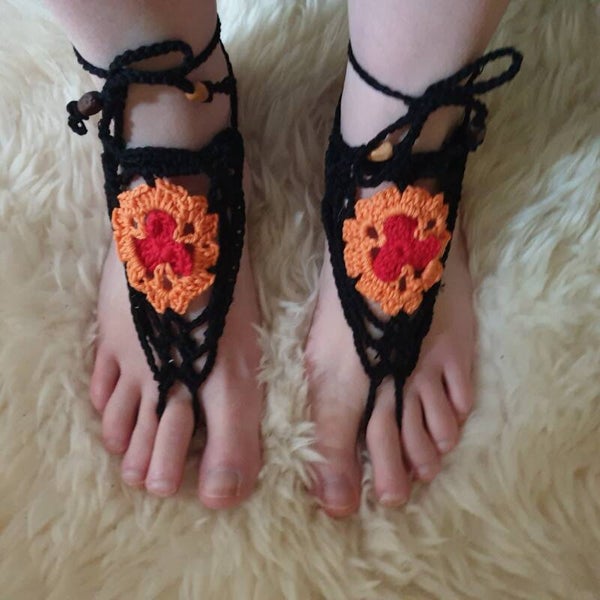Haakpatroon Keltische blote voeten sandalen pdf