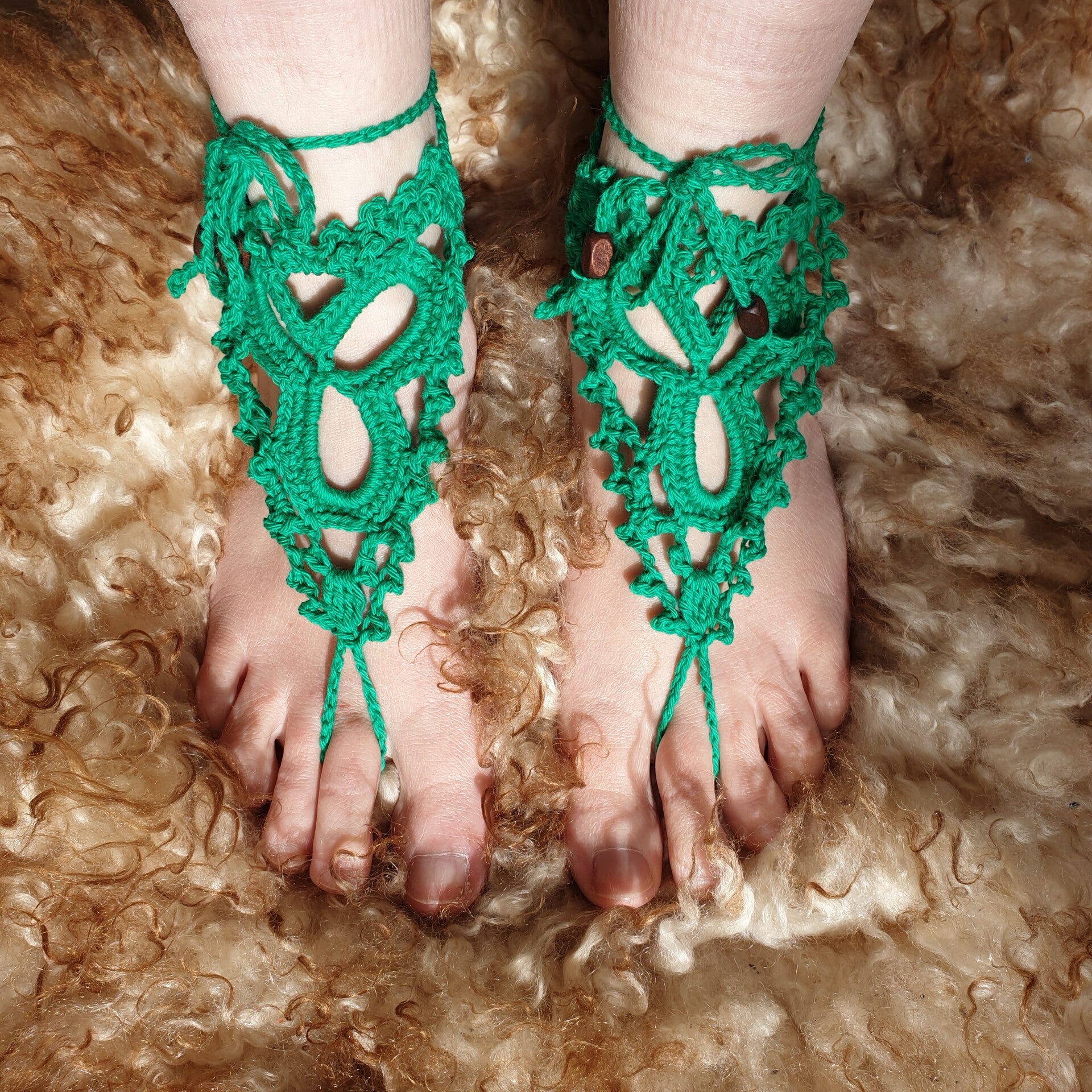 Haakpatroon Ierse klaver blote voeten sandalen pdf