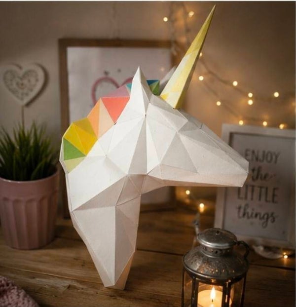 🦄 Regenbogen-Einhorn Wanddekoration