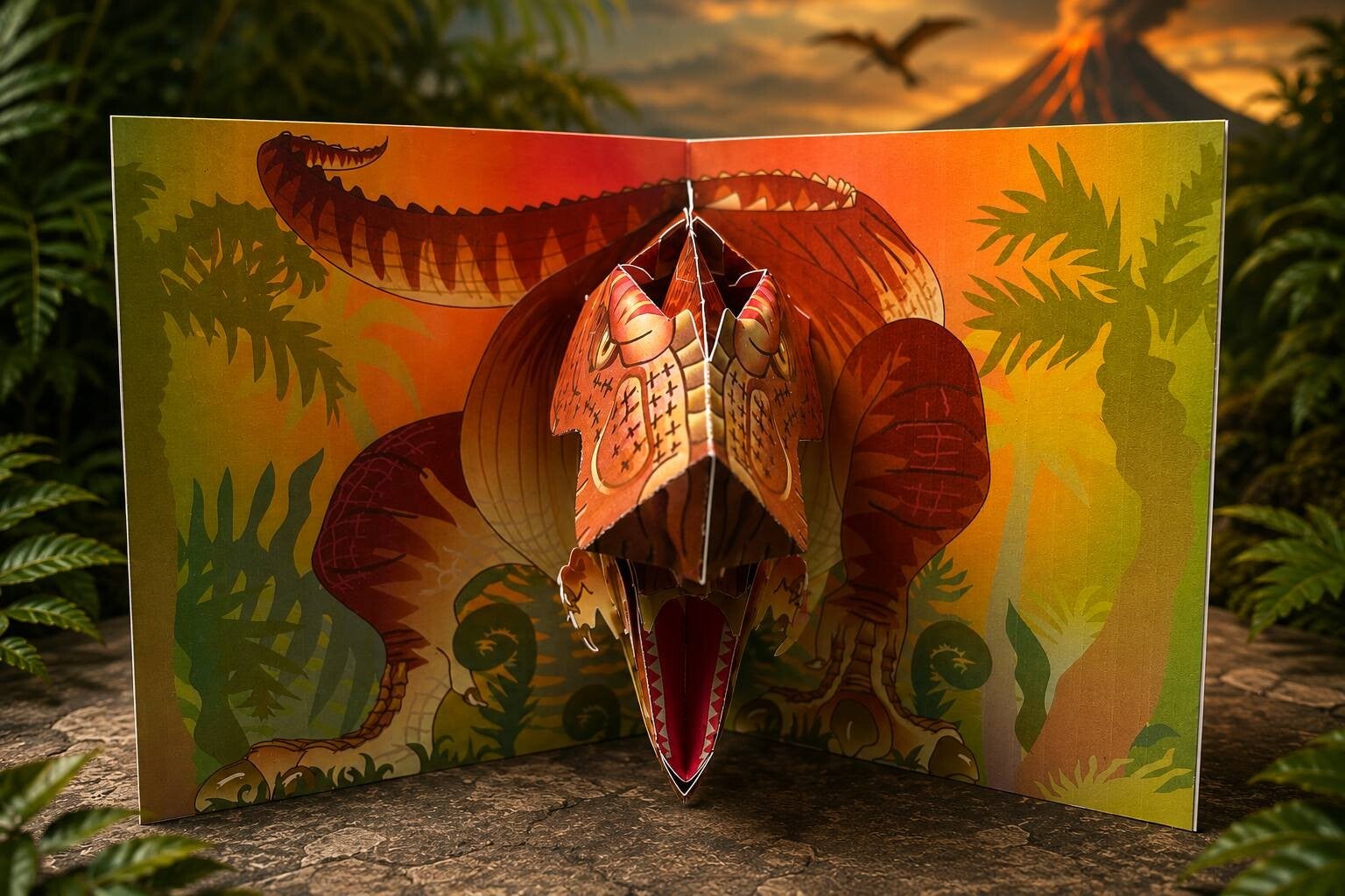 🦖 3D Dinosaurier Pop-Up Karte