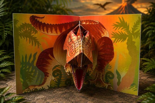 🦖 3D Dinosaurier Pop-Up Karte