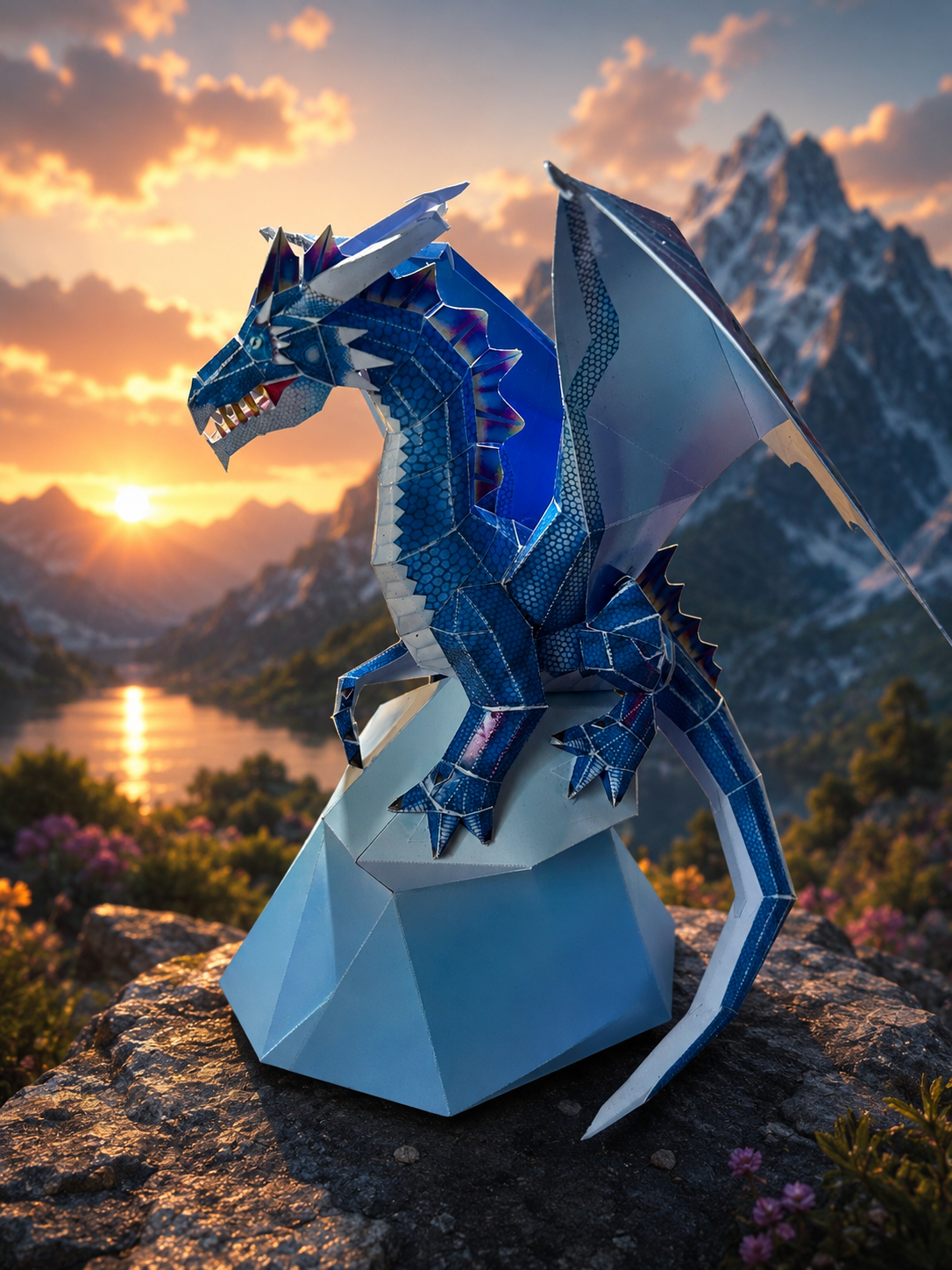 🐉 Blauer Fantasy-Drache