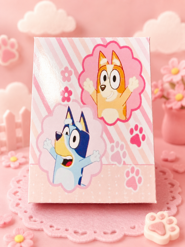 Bluey & Bingo🩷 – Rosa Papierschachtel