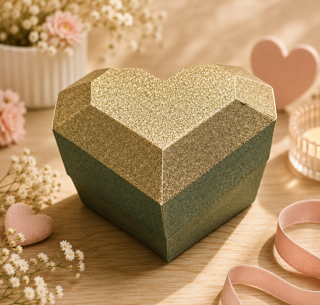 Herzbox - Gold
