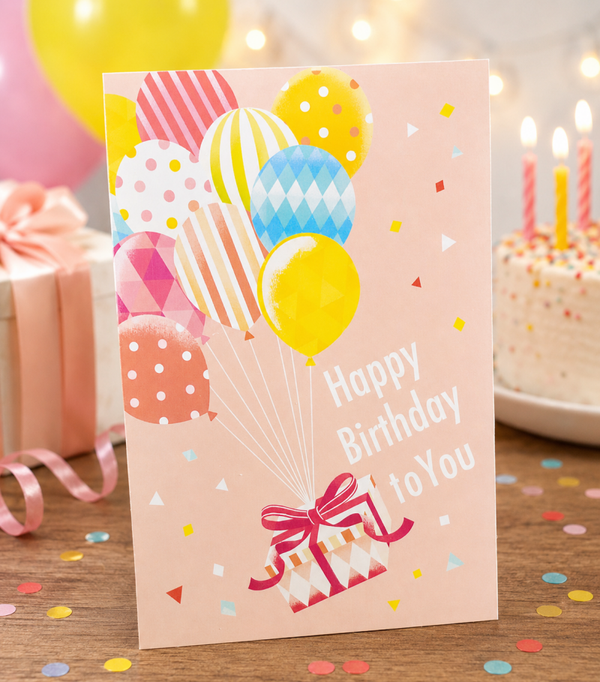 Geburtstagskarte „Happy Birthday to You“