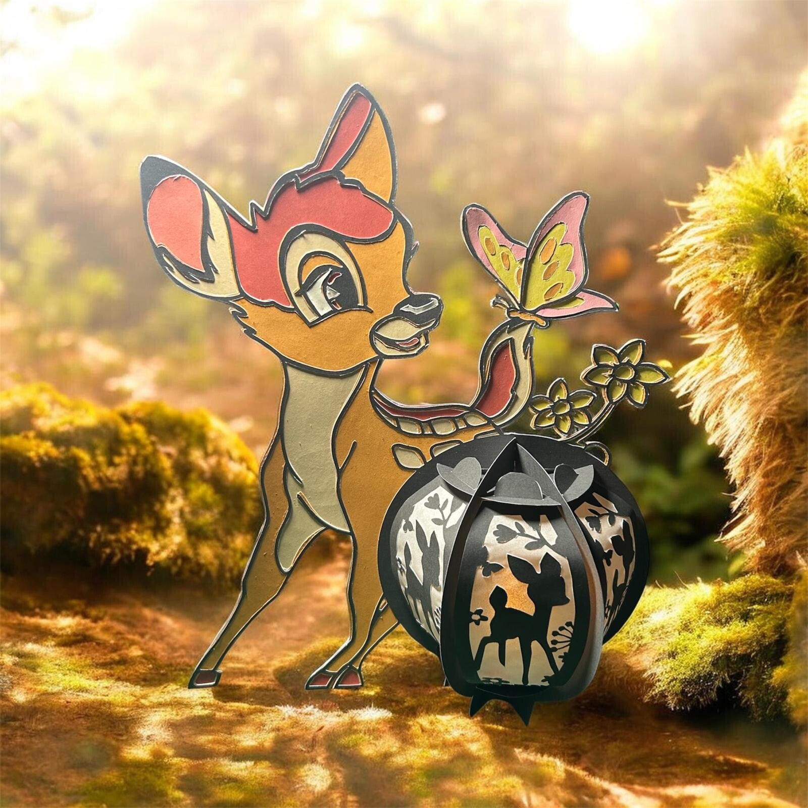 Deko-Laterne - Bambi