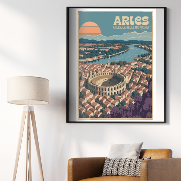 Arles La Belle Romaine – Affiche illustrée