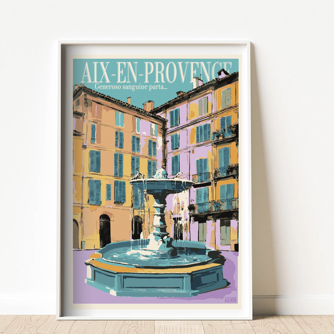 Aix-en-Provence Rose - Affiche
