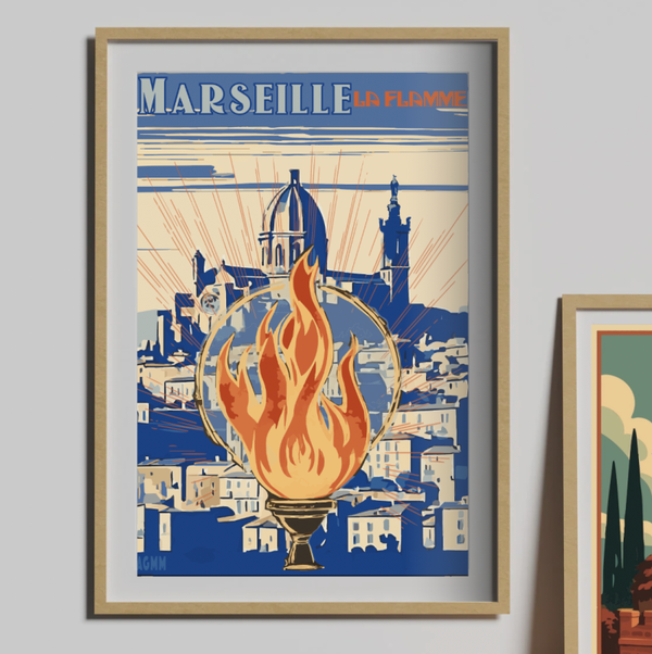 Marseille, La flamme - Affiche