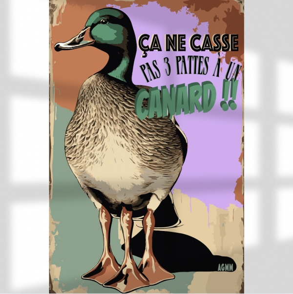 Ça ne casse pas 3 pattes à un canard - Affiche