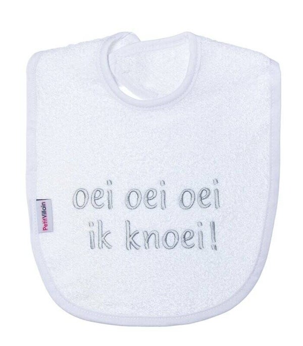 Slab oei ik knoei, wit/grijs