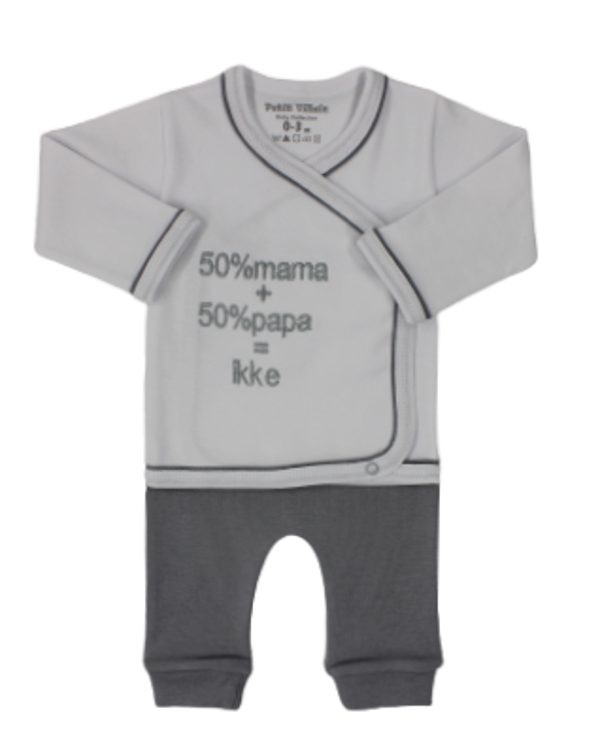 2-delig pakje 50% mama wit/grijs