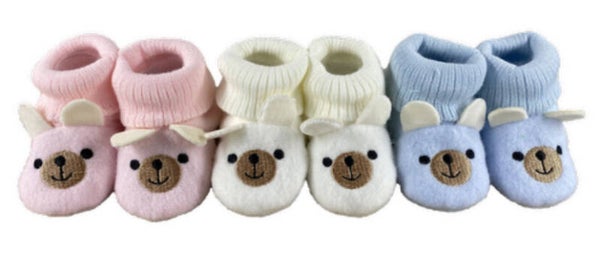 Slofjes beer, assorti kleur