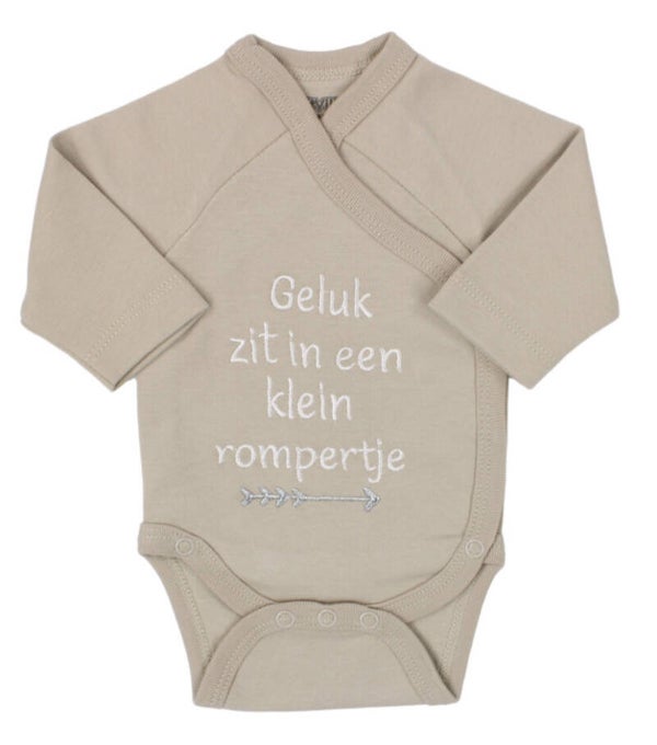 Romper geluk klein rompertje, zand