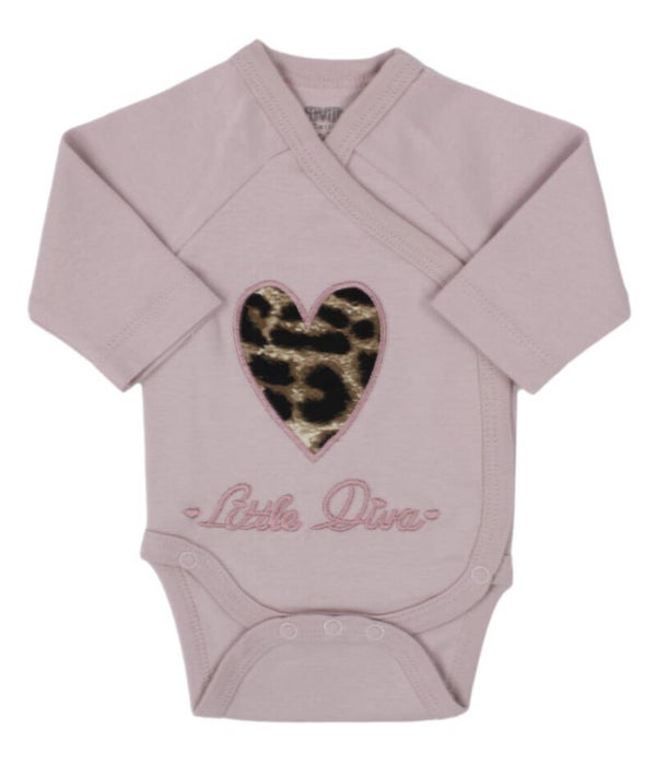 Romper little diva, oudroze