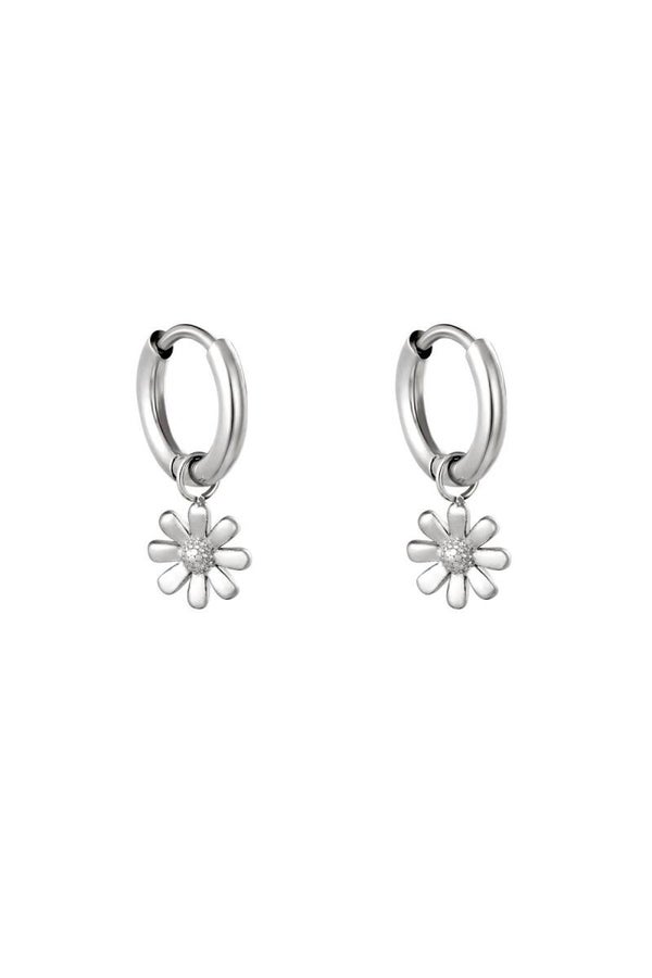 Oorbellen Little Daisy Zilver Stainless Steel