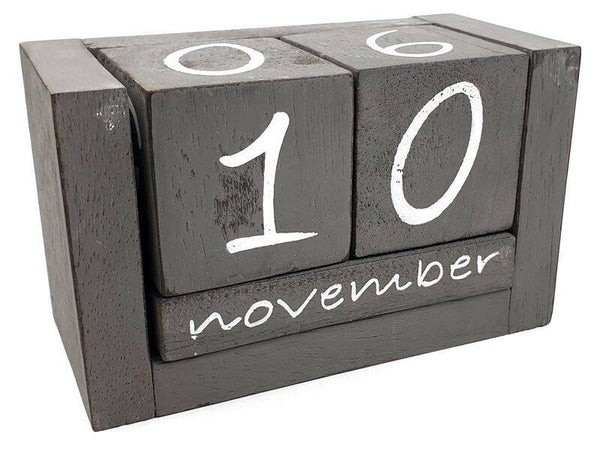 kalender 10x16cm antique grey *355