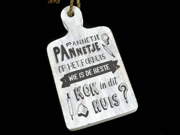 tekstplank pannetje pannetje *1594