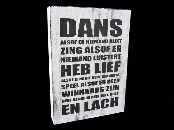 tekstblok dans alsof *1627