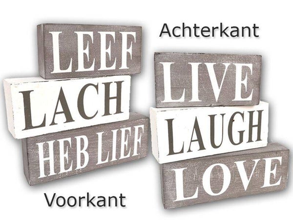 live/love/laugh leef/lach/heb lief set *1971