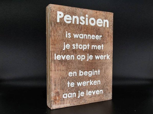 tekstblok Pensioen werken aan je leven *2645