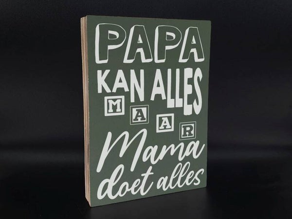 Tekstblok papa kan alles *2818
