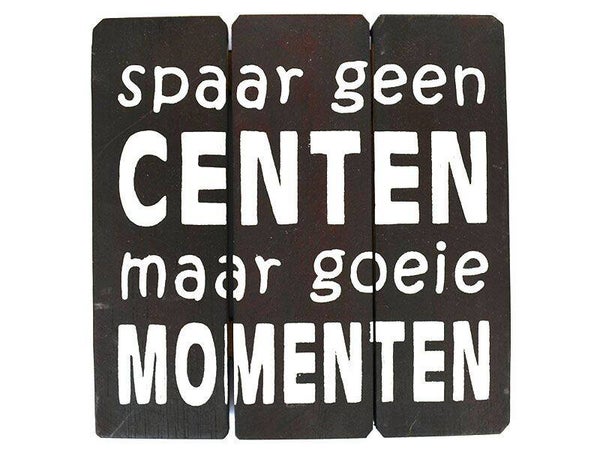 tekstbord spaar geen *3082