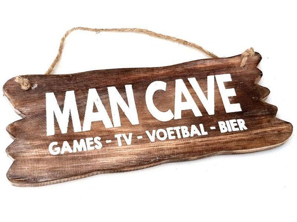 bordje hangend man cave *5038
