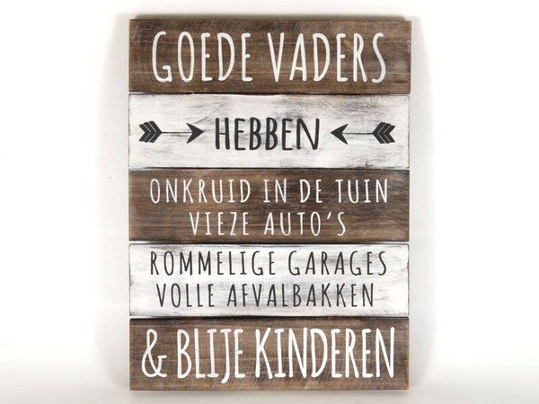 tekstbord goede vaders *7201