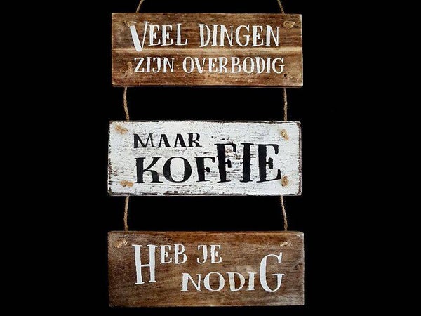 bord koffie nodig *7330
