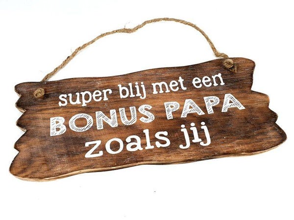 bordje hangend bonus papa *7611