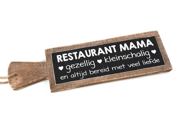 tekstplank restaurant mama *7722