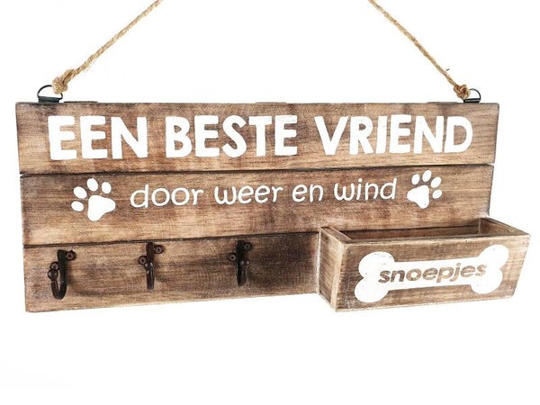 kapstok voor hond een beste vriend *7724