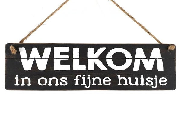 tekstbord welkom *7746