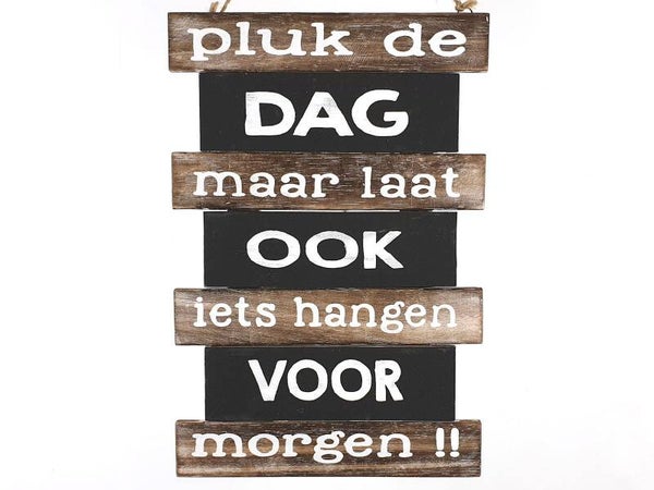 tekstbord pluk de dag *7758