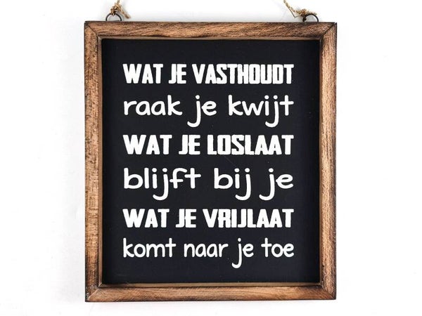tekstlijstje wat je vasthoudt *7797